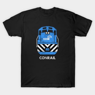 Vintage Conrail Railroad Train Engine T-Shirt T-Shirt